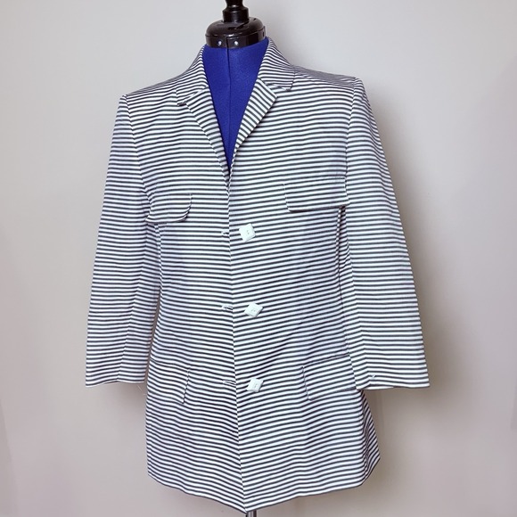 Genny Jackets & Blazers - Genny Italy Size 8 Black And White, Great Condition. Regular Price 745$